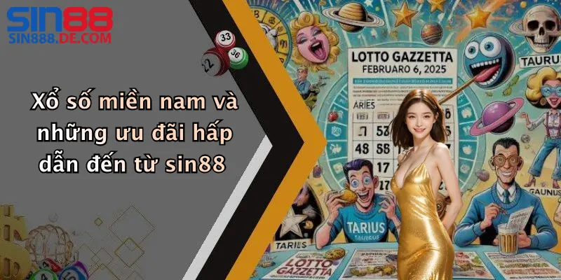 Xổ số miền nam và những ưu đãi hấp dẫn đến từ sin88